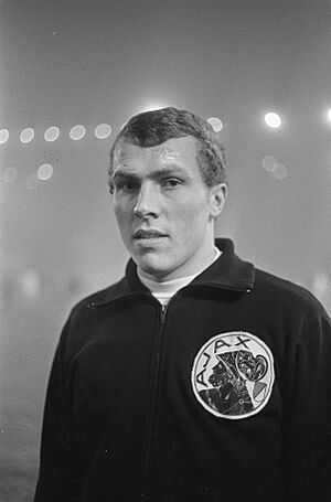 Europacup I. Ajax tegen Liverpool 5-1, Cees De Wolf (Ajax), Bestanddeelnr 919-8587.jpg