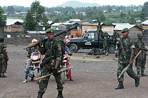 FARDC and MONUSCO reinforce their presence in and around Goma following a second day (21 May 2013) of clashes between M23 and National troops. (8782972992)