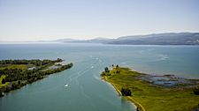 Flathead River, Flathead Lake