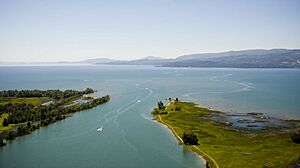 Flathead River, Flathead Lake