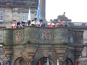 Flodden commemoration, Edinburgh Cross, 2013