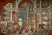 Giovanni Paolo Pannini - Picture Gallery with Views of Modern Rome - Google Art Project