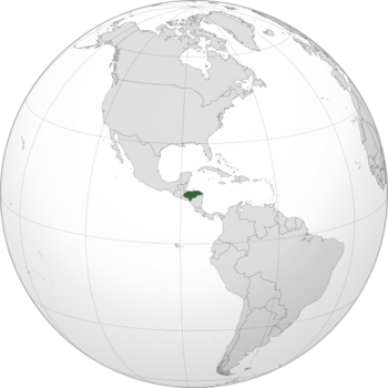 Location of Honduras