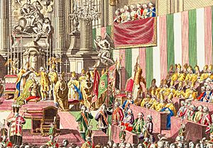 II. Lipót koronázása 1790.ben és az ősi magyar nemzeti színek