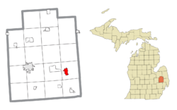 Location within Lapeer County