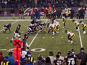 Joe Flacco under center vs Pittsburgh Steelers 12-2-12