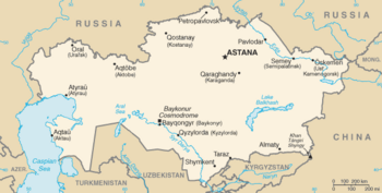 Kazakhstan-CIA WFB Map