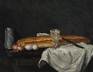Le pain et les œufs, par Paul Cézanne