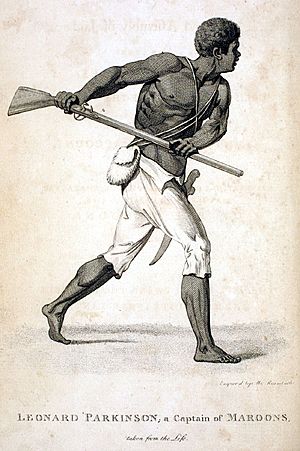 Leonard Parkinson, Maroon Leader, Jamaica, 1796.jpg
