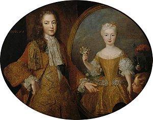 Louis XV and Infanta Mariana Victoria of Spain by Belle