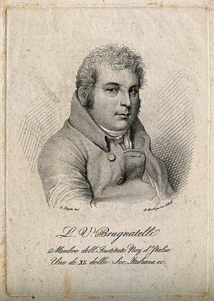Luigi Valentino Brugnatelli. Stipple engraving by F. Bordiga Wellcome V0000839