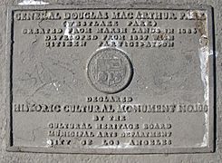 Macarthur park plaque