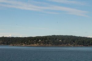 Mayne Island from water