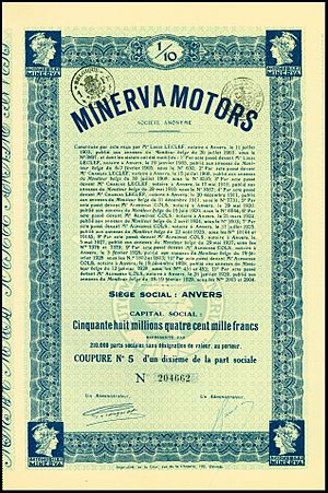 Minerva Motors 1929