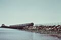 NEW YORK SUBWAY IS ABOVE GROUND WHEN IT CROSSES JAMAICA BAY AREA - NARA - 547843 restored
