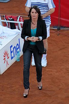 Nadia Comăneci at the 2012 BRD Năstase Țiriac Trophy