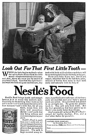 Nestlé Food advertisement, 1915