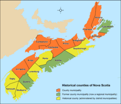 Nova Scotia counties 2015