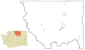 Okanogan County Washington Incorporated and Unincorporated areas Tonasket Highlighted