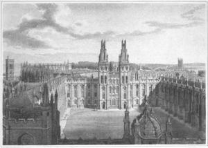Oxford men and their colleges - All Souls', from Radcliffe Library