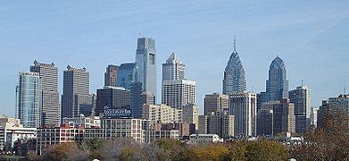 Philadelphia skyline -- 28 February 2008