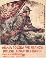 Polish army in france wwi recruitment poster