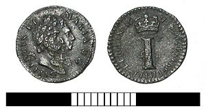 Post medieval coin, Penny of William and Mary (FindID 551820)
