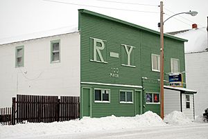 RY Trail Bar in downtown Flaxville, 2010
