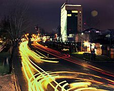 Rasht Ansari street in night