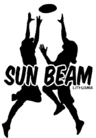 SUN BEAM beach ultimate frisbee tournament logo