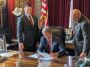 Signing ceremony for LB 514 on June 1, 2023