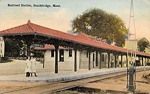Southbridge station postcard (1)