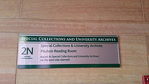 Special Collections and University Archives, University of Oregon, April 2017