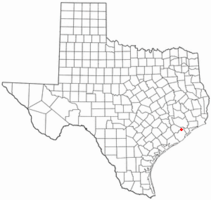 Location of Iowa Colony, Texas