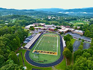 The Clay County Schools campus in Hayesville, North Carolina 01