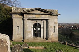 The Johnstone mausoleum, old Alva churchyard