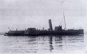 The PS Duchess Of Montrose as a minesweeper during WW1
