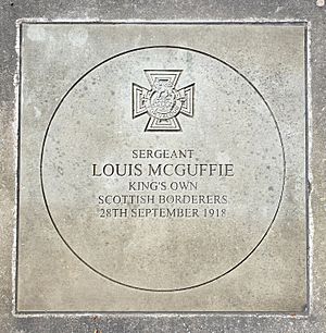 The Sgt Louis McGuffie VC Memorial Stone, Wigtown, Dumfries & Galloway, Scotland