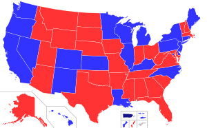 United States Governors map