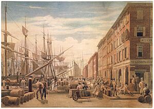 View of South Street, from Maiden Lane, New York City MET APS6438