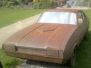 View of a metal sculpture of a Capri outside Valence House Museum (geograph 4427968)