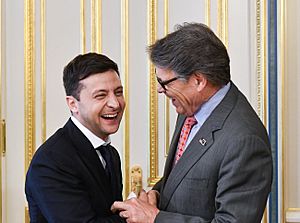 Volodymyr Zelensky 2019 presidential inauguration 45 (cropped)