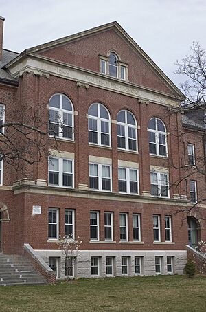 Waltham MA Waltham High School facade