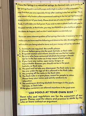 Warning sign at Chena Hot Springs (40756466683)