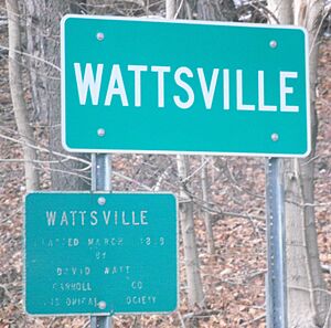 Wattsville Ohio signs