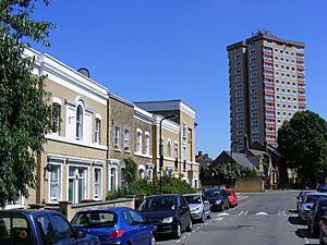 Welshpool House from Brougham Road, E8
