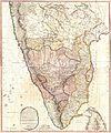 1793 Faden Wall Map of India - Geographicus - India-faden-1793