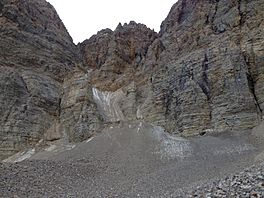 2014-09-15 12 59 34 View of the Wheeler Peak Glacier in Great Basin National Park, Nevada.JPG