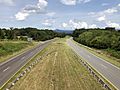 2019-08-16 14 45 23 View east along U.S. Route 211 and north along U.S. Route 340 (Lee Highway-Luray Bypass) from the overpass for Virginia State Route 675 (Bixler's Ferry Road) just northwest of Luray in Page County, Virginia
