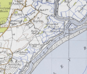 20th Century Boyton Map